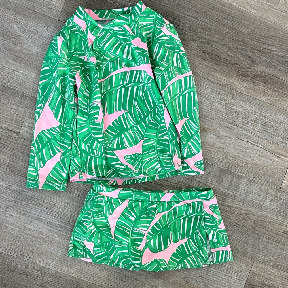Lilly Pulitzer girls Swim Rashguard EUC
